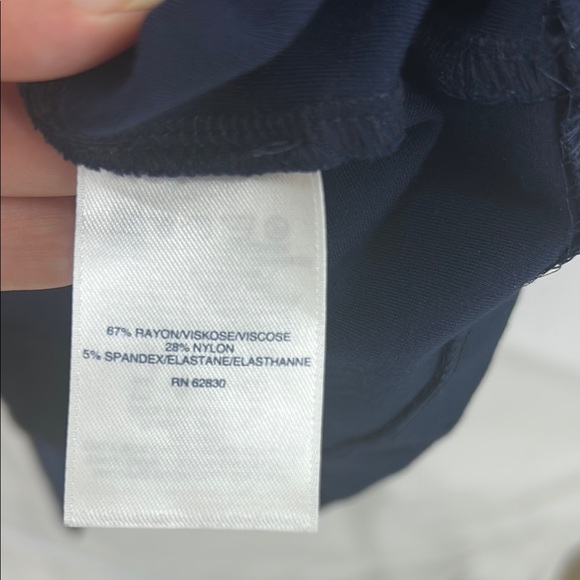 Lands' End Navy Blue Business Professional Midi Dress - Picture 3 of 5